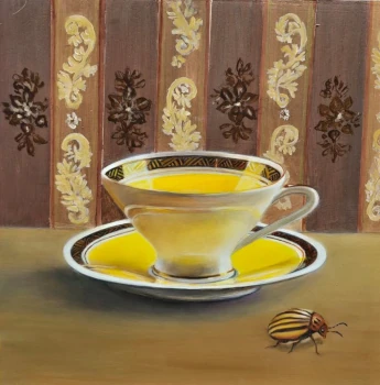 Marie-Luise Dederichs - Gelbe Tasse @ Mitgliederausstellung 2026 KünstlerGilde