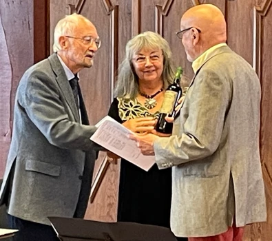 Eva & Udo Beylich mit Cornelius Scherg @ Esslinger Begegnung der KünstlerGilde 2025